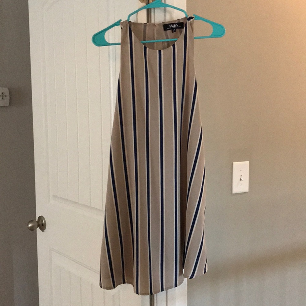 Tan shift dress